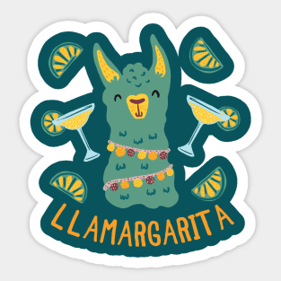 Llamargarita Mondays Sticker